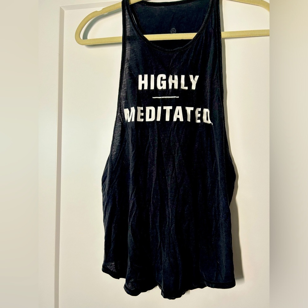 Lululemon “highly meditated” top *RARE*